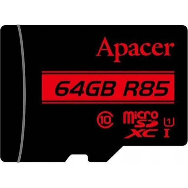 Apacer Karta Apacer R85 MicroSDXC 64 GB Class 10 UHS-I/U1  (AP64GMCSX10U5-RA)