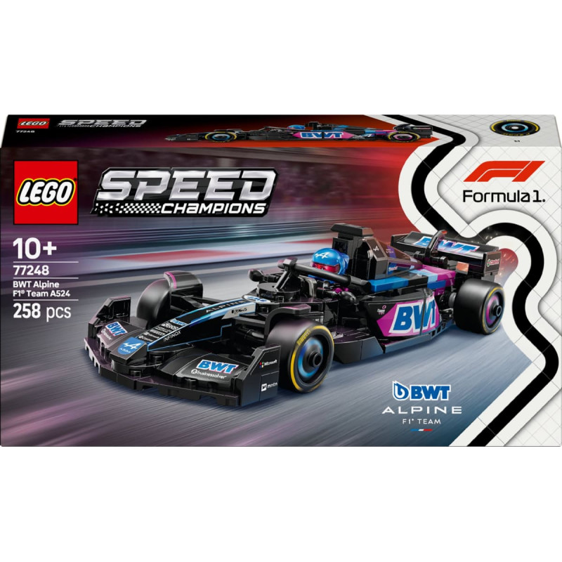 Lego 77248 Speed Champions BWT Alpine F1 Team A524 Racing Car, Construction Toy