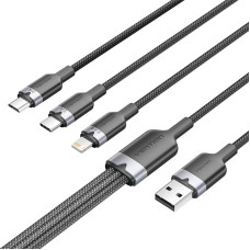 Vention USB 2.0 A male to 3-in-1 USB-C, Lightning and Micro-B male cable Vention 3A CTPBG 1.5m