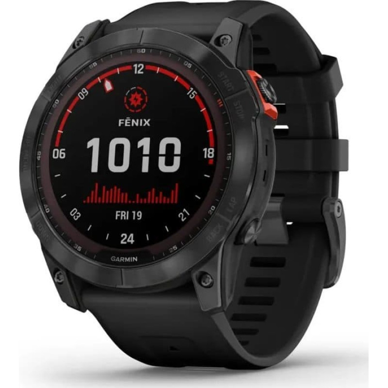 Garmin fenix 7X Solar Slate grey with black band