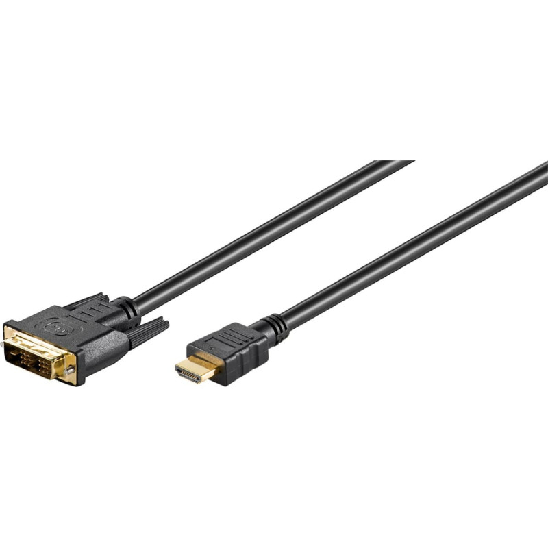 Goobay DVI-D St> HDMI St black 2m