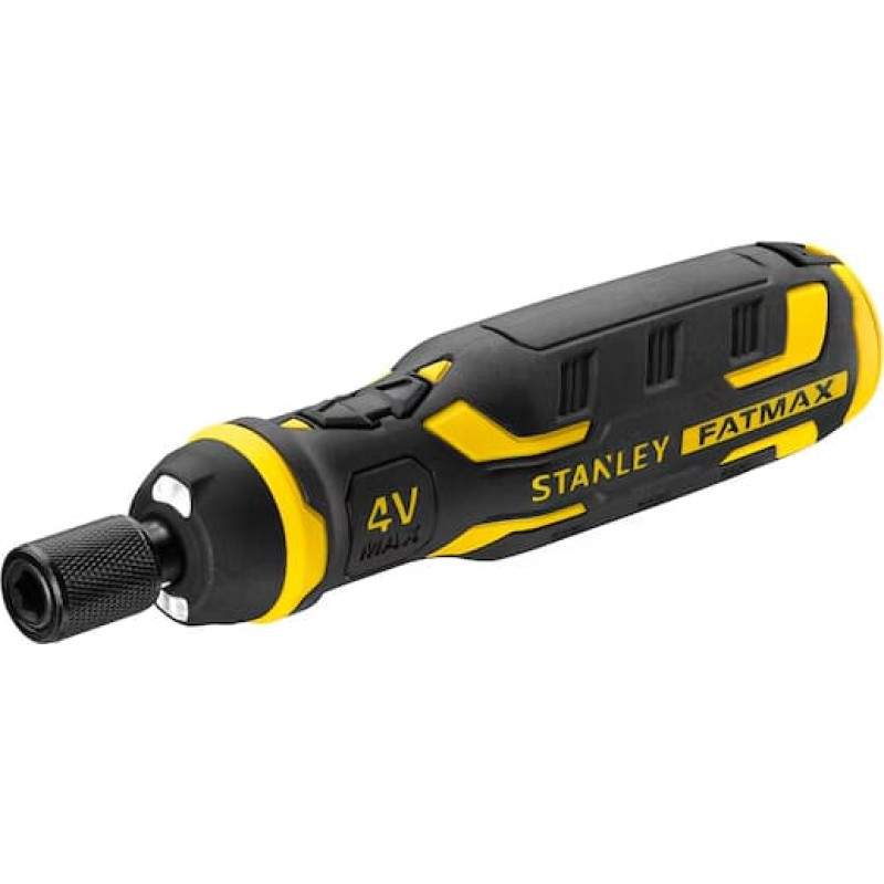 Stanley 4V battery screwdriver with FATMAX FMHT66719-0 charger and bits
