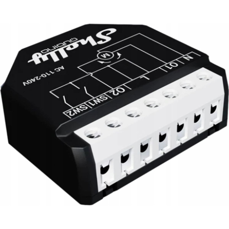 Shelly Qubino Wave Shutter, relay (black/white, 2 channels)