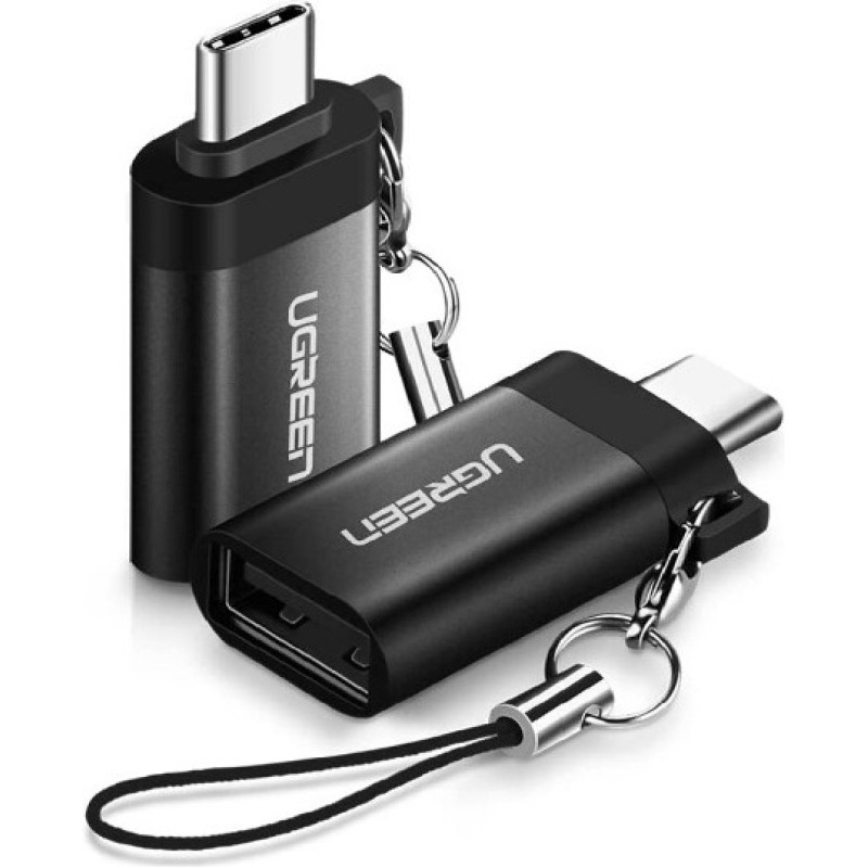 Ugreen 50283 kabeļu spraudņu pāreja USB C USB A Melns