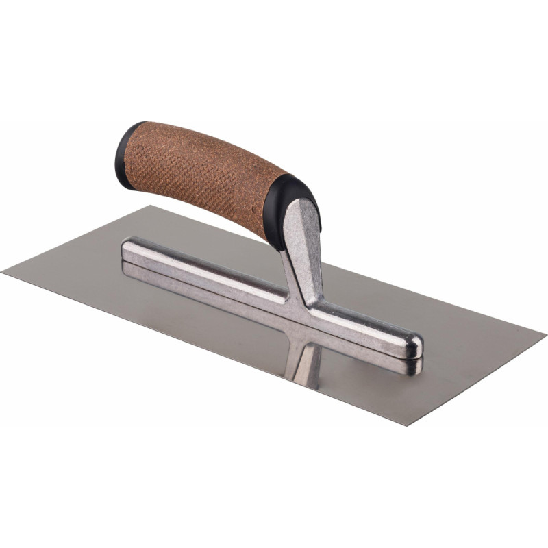 Awtools AW STAINLESS STEEL TROWEL 320mm/ CORK HANDLE & ALU SHANK