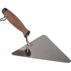 Awtools AW STAINLESS STEEL TRIANGULAR BUCKET TROWEL 200mm/ CORK HANDLE