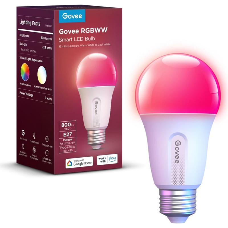 Govee Smart Wifi&BLE Light Bulb 800lm