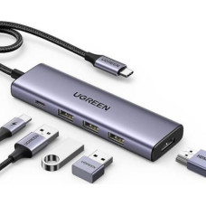 Ugreen Revodok 5-in-1 4K HDMI USB-C Hub mit 3x USB-A 3.0