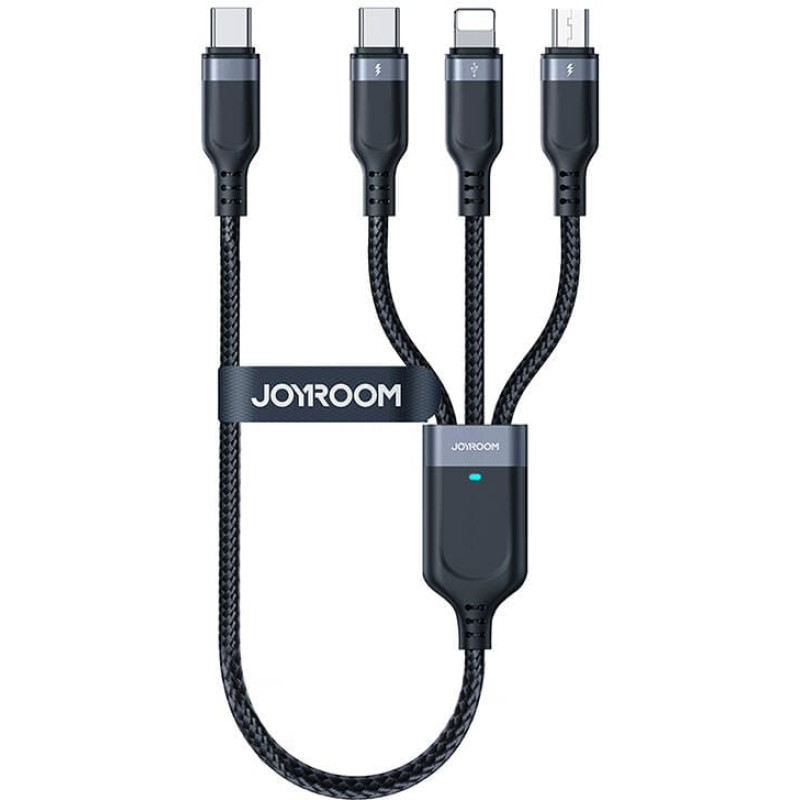 Joyroom Multi-function USB to USB-C 2x Lightning Micro Joyroom Cable S-A18