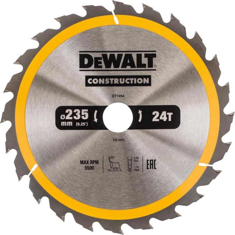 Dewalt Shield saw 235x30mmx24z - DT1954-QZ