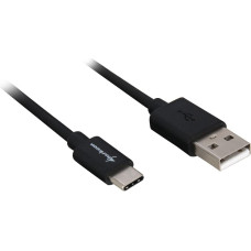 Sharkoon USB 2.0 A - USB C Adapter - black - 3m