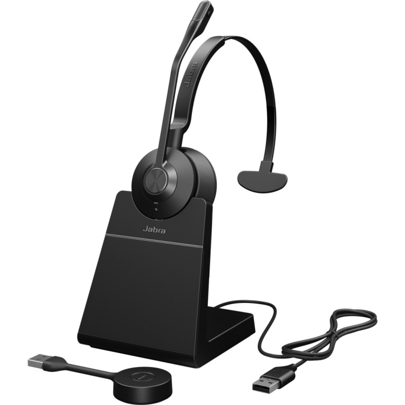 Jabra Engage 55 UC, headset (black, USB-A, mono, base station)