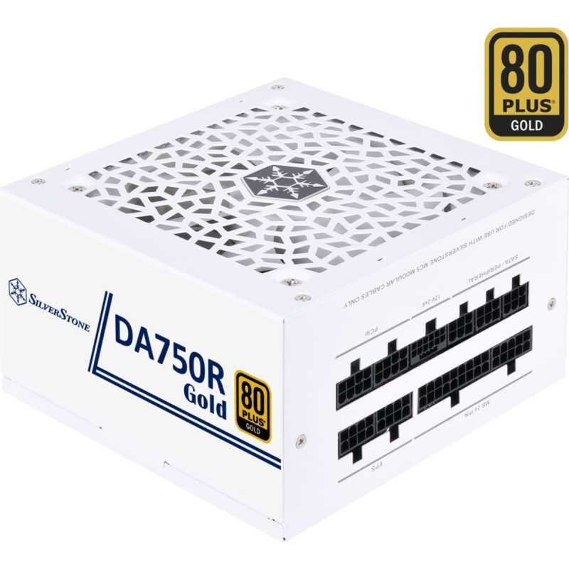 Silverstone Technology SilverStone SST-DA750R-GMA-WWW, PC power supply (white, 1x 12-pin ATX3.0, 4x PCIe, cable management, 750 watts)