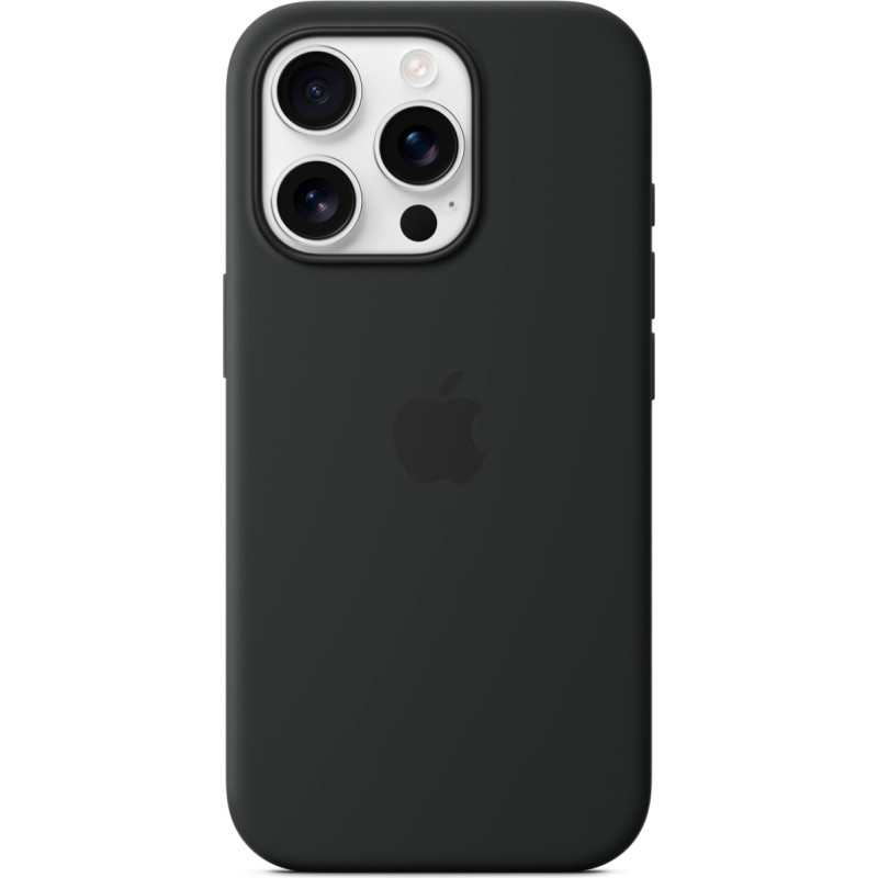 Apple Silicone Case with MagSafe (black, iPhone 16 Pro)