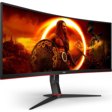 AOC CU34G2XP/BK, gaming monitor - 34 - black/red, WQHD, VA, curved, 180Hz panel