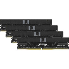 Kingston FURY DDR5 - 64GB - 6400 - CL - 32 (4x 16 GB) quad kit, RAM (black, KF564R32RBEK4-64, Renegade Pro, INTEL XMP, AMD EXPO)