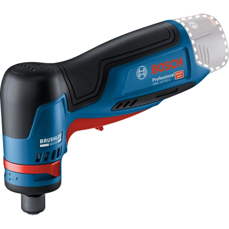 Bosch cordless straight grinder GWG 12V-50 S Professional solo (blue/black, without battery and charger, in L-BOXX)