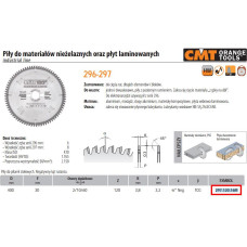 CMT PIŁA HW D=400 F=30 Z=120 K=3,8/3,2 DO MATERIAŁÓW NIEŻELAZNYCH, PCV, PŁYT LAMINOWANYCH