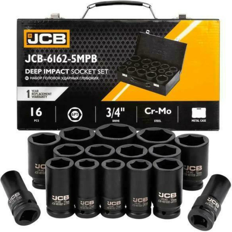 JCB NASADKI UDAROWE DŁ.kpl. 16el.3/4