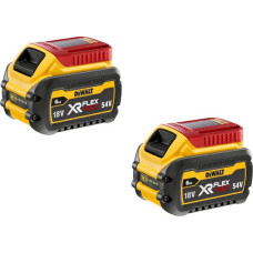 Dewalt XR FLEXVOLT Battery Starter Kit DCB546T2, 54 Volt yellow/black, 2 pieces, 54 Volt 2Ah or 18 Volt 6Ah
