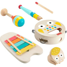 Mattel Musical Gift Set with Wooden Instruments for Toddlers (6 Pieces)