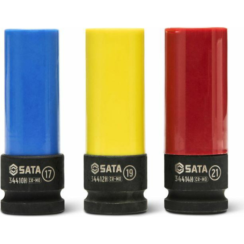 Sata ZESTAW NASADEK DO ALUFELG 3szt   17/19/21mm