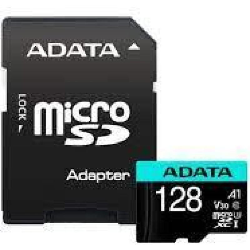 Adata Memory card microSD Premier Pro 128 GB UHS1 U3 V30 A2 + adapter