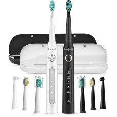 Fairywill Sonic toothbrushes with head set and case FairyWill FW-507 (Black and white)