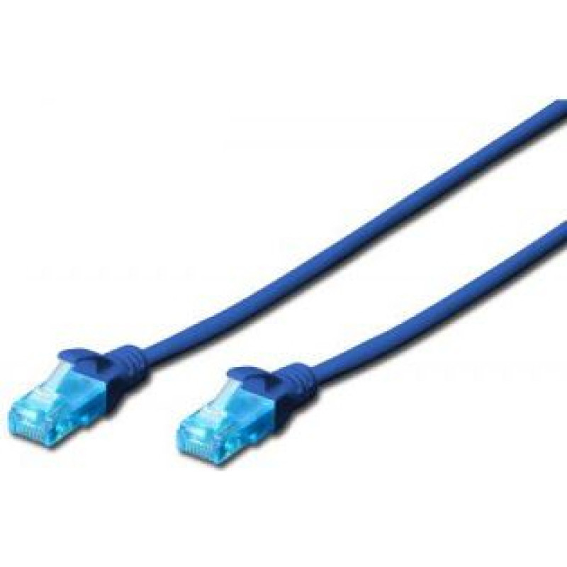 Digitus Patch cord U/UTP cat.5e PVC 1m blue