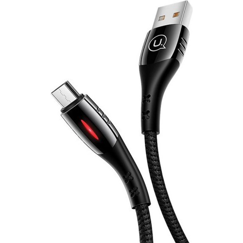 Usams USB cable Usams USB-A - microUSB 1.2 m Black (63821-uniw)