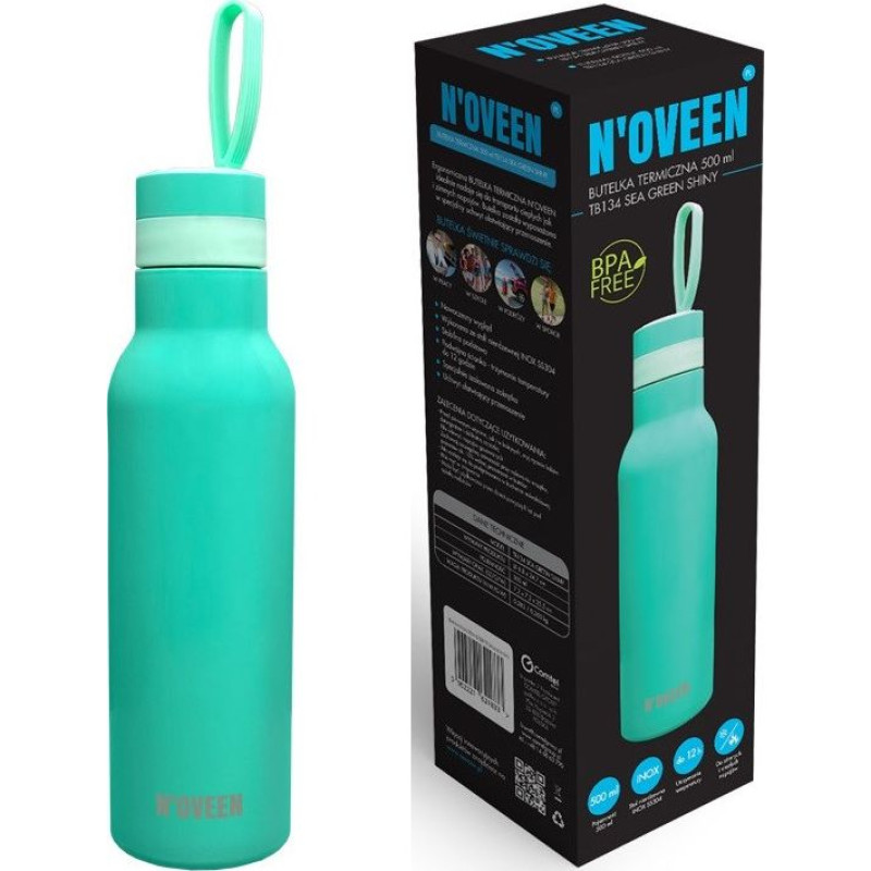 Noveen Thermal bottle NOVEEN TB134 Sea Green Shiny 500 ml