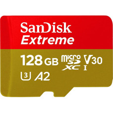Sandisk microSDXC V30 A2   128GB Extreme A2 C10 V30 UHS-I U3