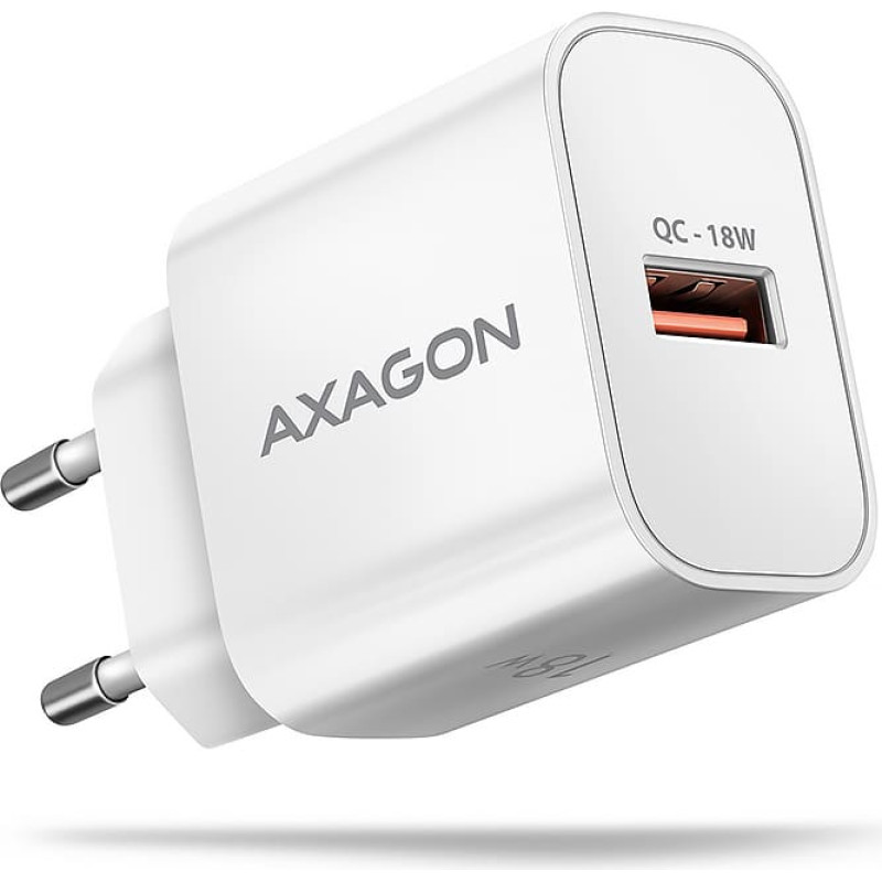 Axagon MOBILE CHARGER WALL USB 18W/1PORT WHITE ACU-QC18W AXAGON