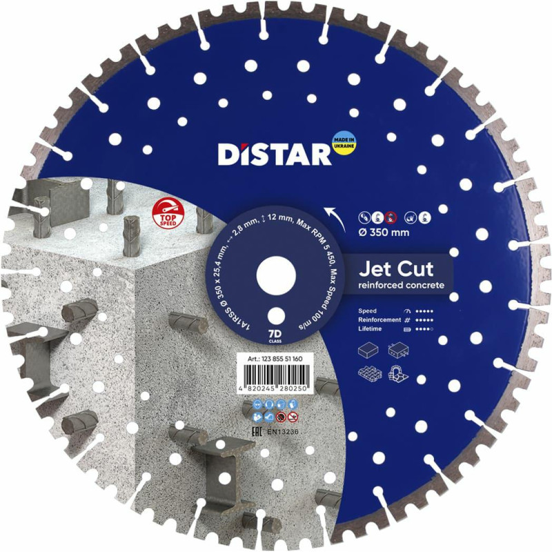 Distar TARCZA DIAMENTOWA JETCUT 350 x 2,8/1,8 x 25,4mm