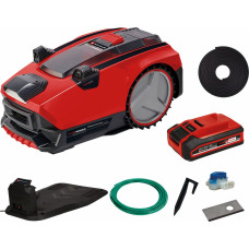Einhell Power X-Change robotic lawnmower FREELEXO CAM PLUS 600 red/black, Li-Ion battery Plus 4.0Ah, camera + sensor