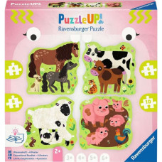 Ravensburger Puzzle UP! - Farm Animals 4, 6, 8 and 10 pieces