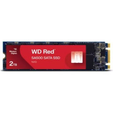 Western Digital SSD|WESTERN DIGITAL|Red SA500|2TB|M.2|SATA 3.0|Write speed 530 MBytes/sec|Read speed 560 MBytes/sec|2.38mm|TBW 1300 TB|MTBF 2000000 hours|WDS200T1R0B