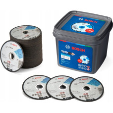 Bosch Powertools cutting disc Standard for Metal, ? 125mm, 100 pieces in a bucket (bore 22.23mm, A 60 T BF, straight)