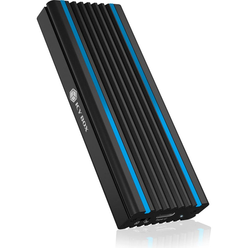 Raidsonic ICY BOX IB-1824ML-C31 SSD diska korpuss Melns M.2