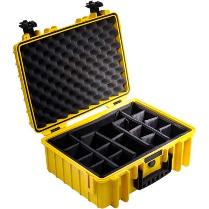 B&W International B&W Outdoor Case Type 5000 yellow with partition insert
