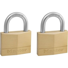 Masterlock Master Lock Padlock Brass 2 Pack   150EURT