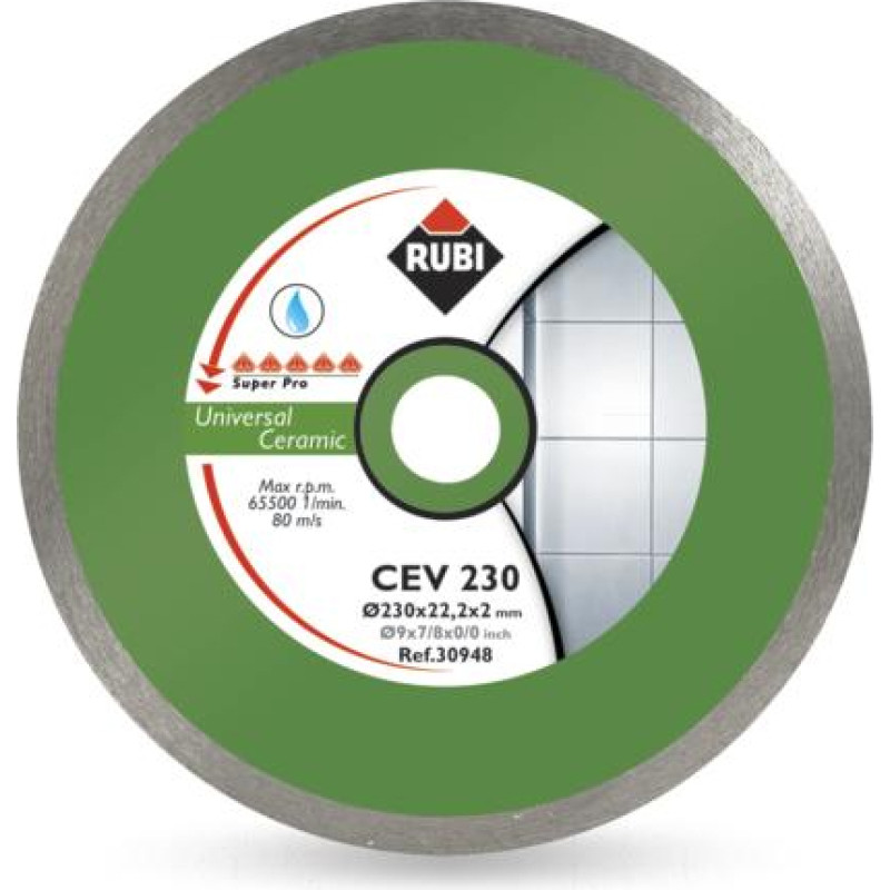 Rubi TARCZA DIAMENTOWA CEV 250 x 25,4mm PRO
