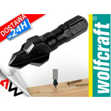 Wolfcraft WIERTŁO Z POGŁĘBIACZEM 5-12mm, CHWYT 6-KĄT 1/4