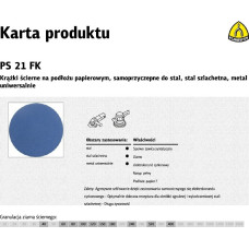 Klingspor K.KRĄŻEK 150  PS21FK 50szt. 60 OTW. GLS3