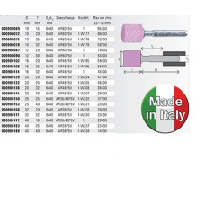 Beta GRINDING WHEEL CERAM SHANK ROLLER 16X32 AR46P5V / 25PCS