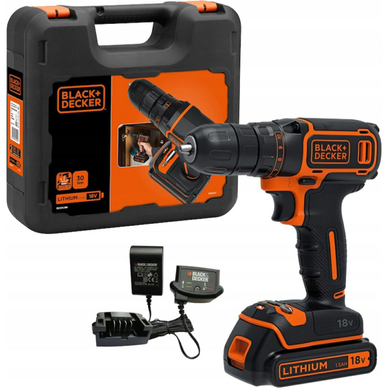 Black+Decker BLACK & DECKER DRILL DRIVE 18V BDCDC18K 1X1 5AH