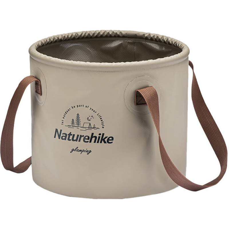 Naturehike 10L round collapsible bucket NH20SJ040 light brown