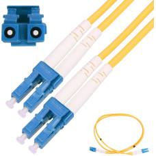 Extralink LC/UPC-LC/UPC | Patchcord | Single Mode, Duplex, G652D, PVC, 3mm, 1m