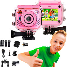 Extralink Kids Camera H18 Pink | Camera | 1080P 30fps, IP68, 2.0