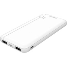 Philips Slim Powerbank 10000mAh mit LED + Micro-USB Kabel white